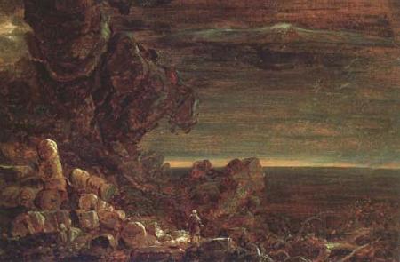 Thomas Cole The Pilgrim of the World at the End of His Journey (mk13) Spain oil painting art